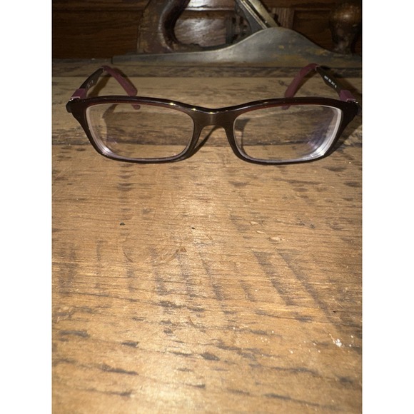 Ray Ban RB7017‎ 5198 Red Gray Rectangle Eyeglasses 54-17 140 Frames Only - Picture 1 of 10